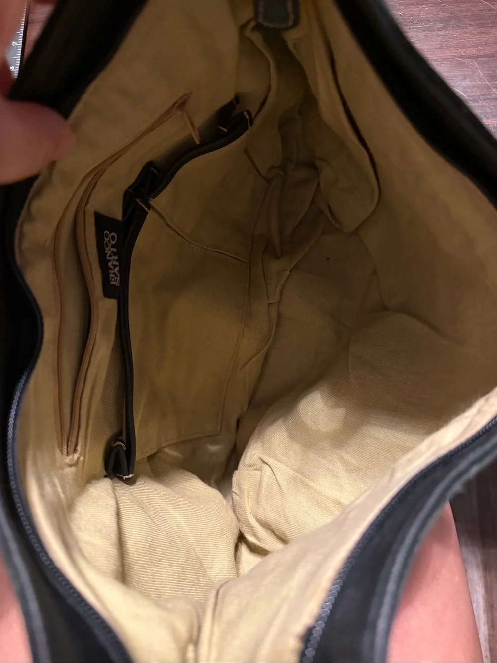 Franco Sarto Black Embossed Leather Shoulder Hobo